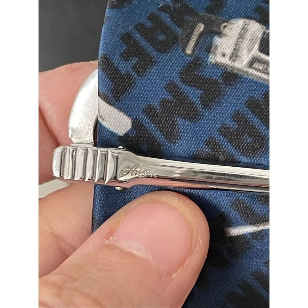 VTG Ralph Marlin Craftsman Tie With Matching  Craftsman Tie Clip